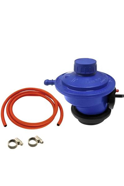 Generic Gas Regulator With 2 m Gas Pipe And Clips