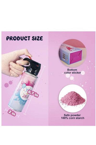 Generic Baby Gender Shaped Powder Spray Pink (Girl)