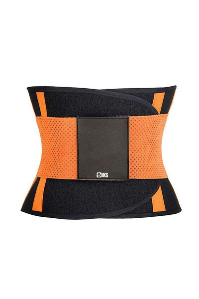 SIKS ® centură modelatoare pentru tonifiere, neopren, mărimea XL, negru-portocaliu
