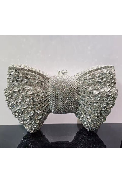 LİLİBETH BİJOU Kristal Taşlı Fiyonk Clutch – Özel Tasarım(Exclusive seri)