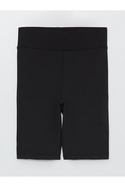 LC Waikiki Women's Elastic Waist Straight Shorts Leggings