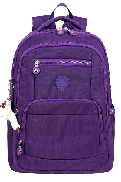 Kingston Hill Crinkle Fabric Lightweight Backpack - Suitable for School/Daily Use, Waterproof, Multi-Compartment