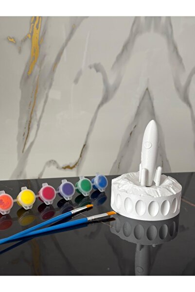 tataatollye 3D PRİNTER BOYAMA SETİYLE ROKET