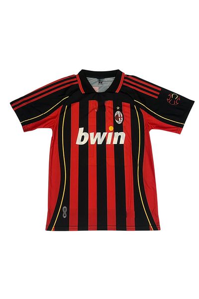 TETYS Adult Retro M.İ.L.A.N K.A.K.A Red Black Legend Jersey-T-Shirt Special Series