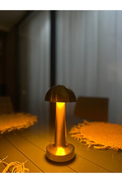 LEDLINE Dekoratif Şarjlı Dokunmatik LED Mantar Masa Lambası