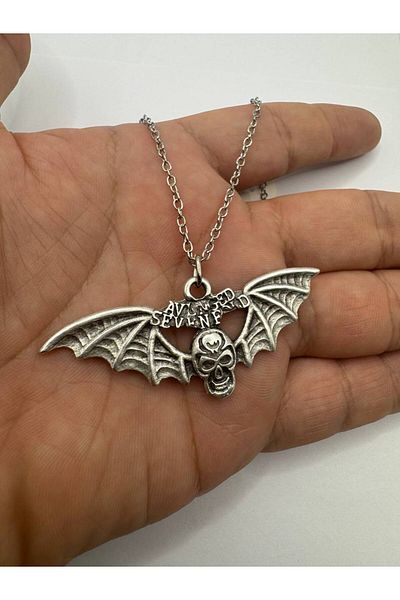 Herşey Nota Avenged Sevenfold Logo Silver Color Unisex Necklace – Rock and Metal Jewelry