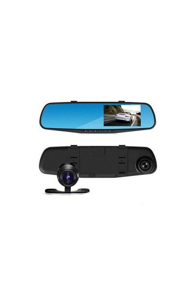 SIKS ® car camera video, full hd, rearview mirror, connection cable, 2 cameras