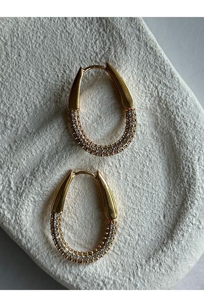 Rossetto Atelier Gold Oval Earrings