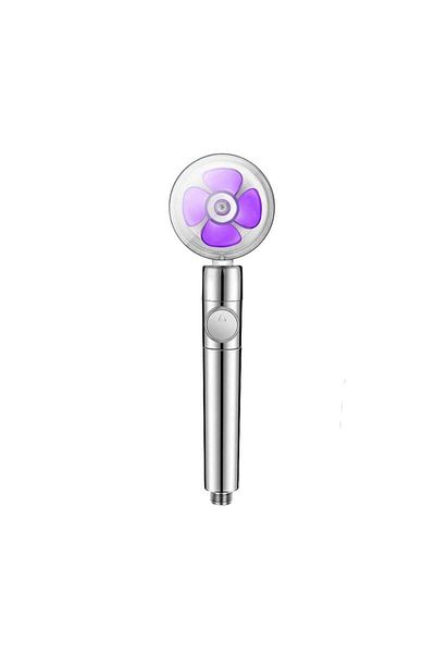 SIKS Shower Head with MOV Propeller and Turbo Jet Type Vortex, 360° Rotating Head and On/Off Button