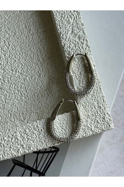 Rossetto Atelier Silver Ovoid Earrings