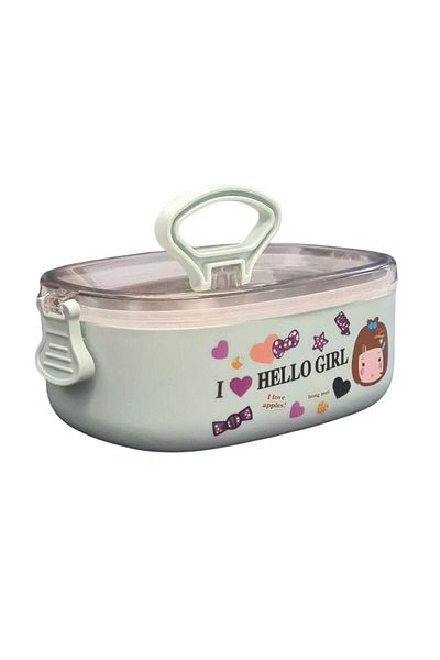SIKS ® thermal casserole for children, airtight closure, 17x13 cm, green