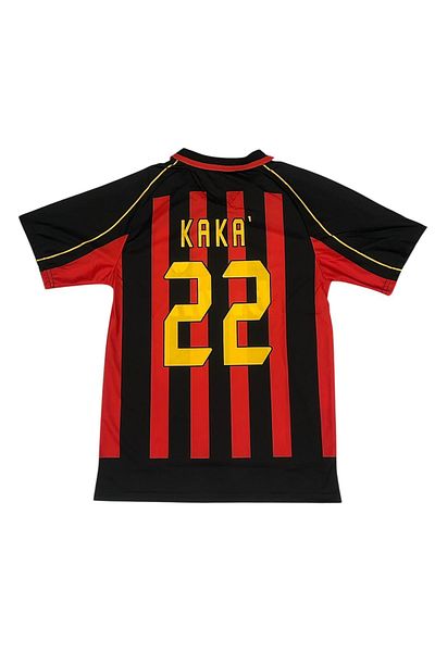 TETYS Adult Retro M.İ.L.A.N K.A.K.A Red Black Legend Jersey-T-Shirt Special Series