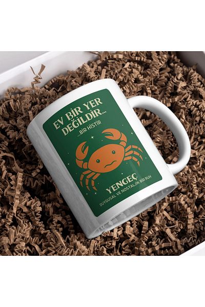 kuphane Cancer Zodiac Coffee Mug – Astrology Themed Emotional Gift