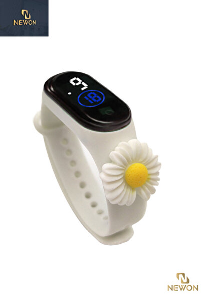 Newon Figürlü Dijital Led Çocuk Saati Dokunmatik Ekranlı Su Geçirmez