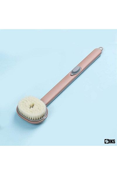SIKS Bath Brush, Ideal for Back, Soles, Exfoliating Effect, 36x9 cm, Pink