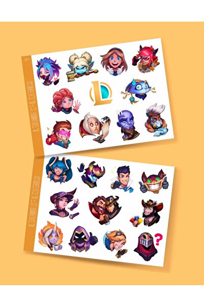 MiniThingsArt LOL-league of legends parlak kağıt-icons-lol sticker set 2' li-...