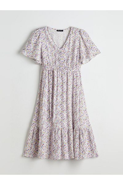 LC Waikiki Quality Parts from Celebi Store |   V Neck Floral Dress