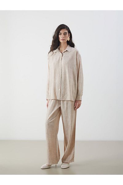 LC Waikiki Lcw Textured Women's Shirt Tunic Fast Fashion
