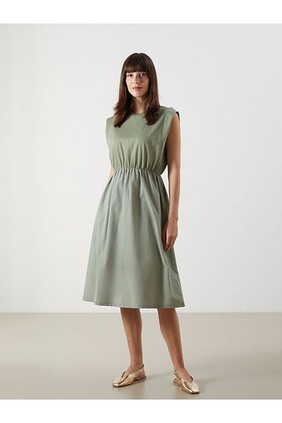 LC Waikiki Lcw Crew Neck A-Line Dress New Season
