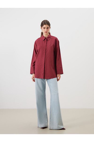 LC Waikiki New Season Textured Women's Shirt Tunic - S5Q085Z8