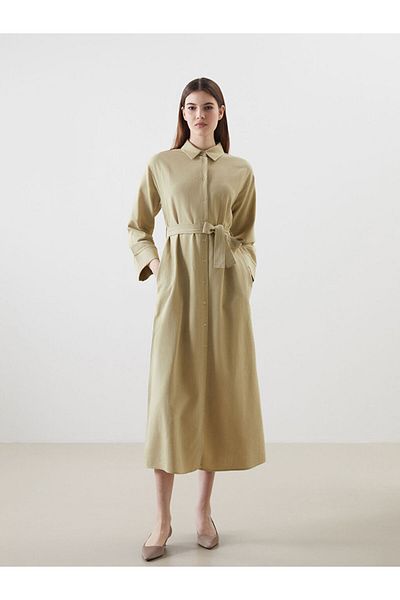 LC Waikiki Linen Blend Women's Shirt Dress