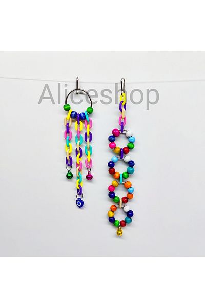 aliceshop Bell Pendant Toy 2 Pieces