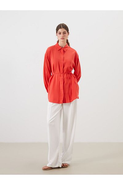 LC Waikiki New Season Linen Blend Women's Shirt Tunic - S5Qu80Z8