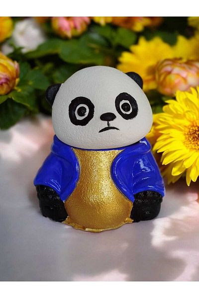 GLOBELUX Decorative Luxury Design Panda Ash Tray Ashtray (Set of 2)