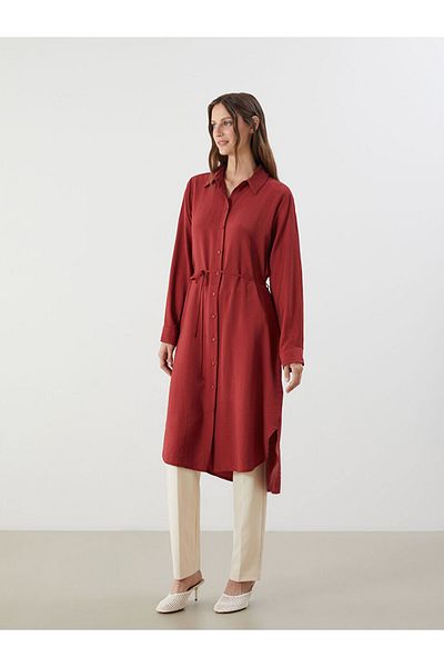 LC Waikiki New Season Textured Oversize Women's Shirt Tunic - S5Nd37Z8