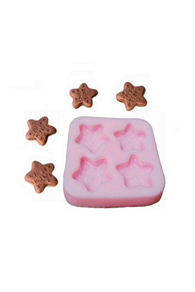morlalem m 4-Piece Mini Miniature Star Biscuit Best Wishes Silicone Mold K-14...
