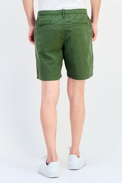 GAP Men Solid Basic Shorts, Green