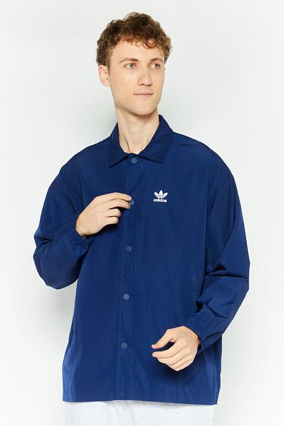 adidas Men Brand Logo Parka Jacket, Navy