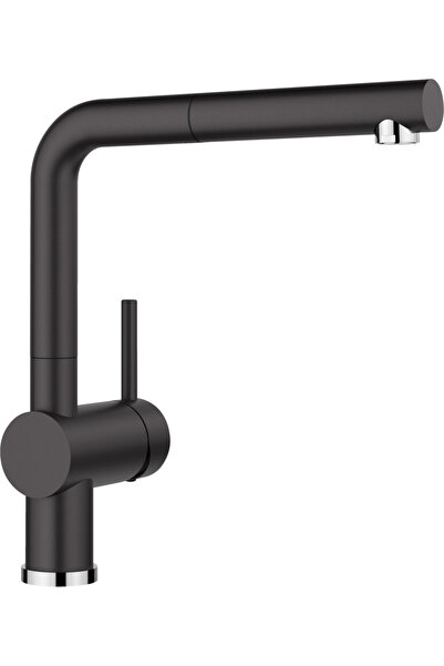 Blanco LINUS-S Çekmeli Mutfak Musluğu El Seti Seramik Görünümlü - Siyah - 526148