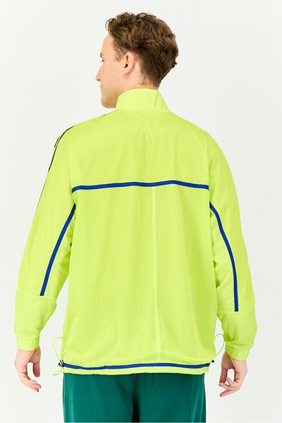 adidas Men Sportswear Fit Long Sleeves Outdoor Jacket, Lime Green
