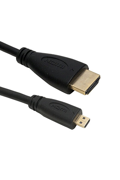 nelerbulurum HDMI ERKEK MICRO HDMI ERKEK GOLD 1.5 METRE KABLO 4K Ultra HD 1080P (MİNİ HDMİ DEĞİLDİR)