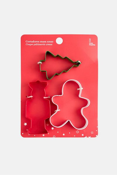 Muy Mucho 3 Pieces Cookie Cutter Set, Multicolor