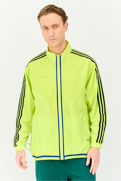 adidas Men Sportswear Fit Long Sleeves Outdoor Jacket, Lime Green