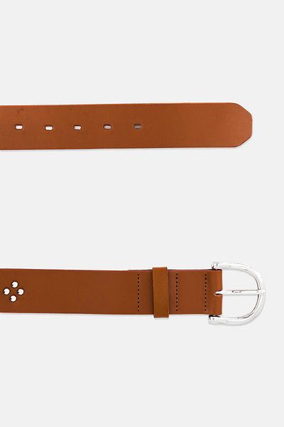 Scotch & Soda Women Adjustable Leather Belt, Brown