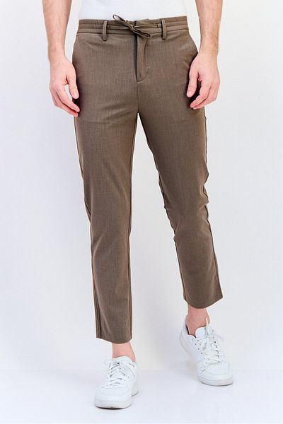CELIO Men Regular Fit Solid Dress Pant, Taupe