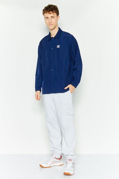 adidas Men Brand Logo Parka Jacket, Navy