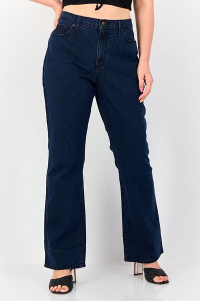 Universal Thread Women Bootcut High Waist Stretchable Denim, Dark Blue
