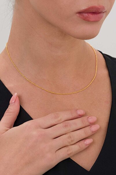 FERMAS KUYUMCULUK 14 Ayar Halat Burgu Burma Altın Zincir Kolye