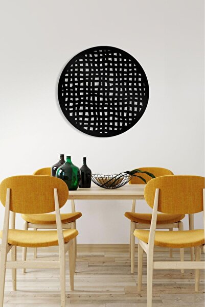 LUNOART DAİRESEL GEOMETRİK DESENLİ METAL TABLO II