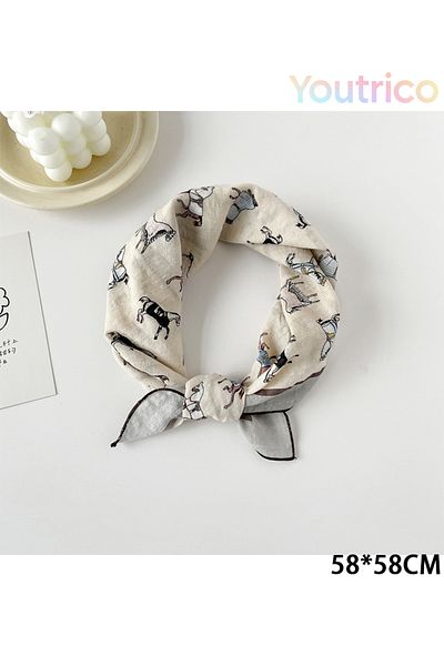Youtrico Silk Scarf 58cm Spring New Versatile European American-Korean Styles