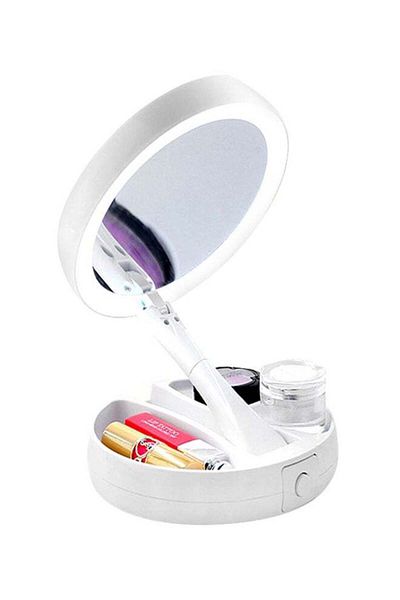 Generic Cool Baby Portable LED Makeup Mirror White