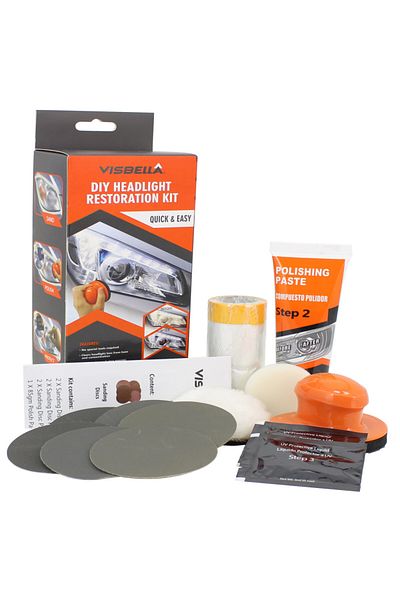 Generic Kit de lustruire pentru restaurarea farurilor auto cu toate accesoriile incluse