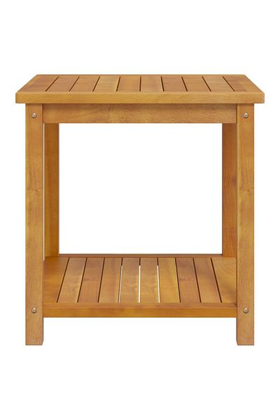vidaxl Side Table Solid Acacia Wood 45x45x45 cm