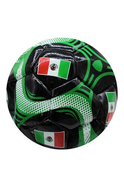 Generic Kole High Quality Mexico Comet Soccer Ball Green and Black Size 5 AC280