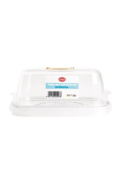 Generic Snips Rectangular Shape BPA Free Premium Plastic Farm Butter Keeper Clear 500ml