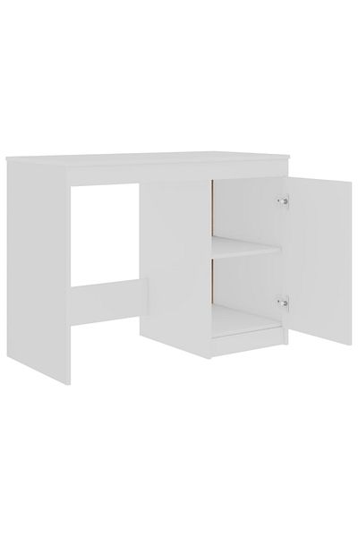 vidaxl Desk White 100x50x76 cm Engineered Wood